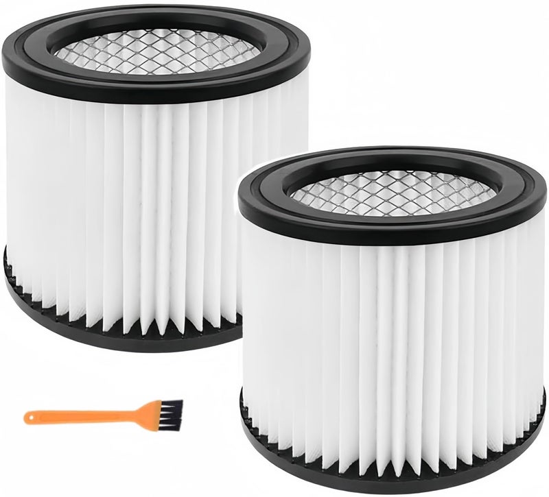 GIB cleaningtool 90398 Shop Vac Filters Replacement for Shop Vac 90398/118692, 9039800, 903-98-00, 9039833 Hangup Wet Dry Vacuum Small Cartridge Filter Type AA, Fits Most for 4 Gallon and Less, 2 Pack - Image 1
